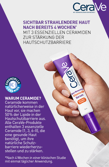 CeraVe Skin Renewing Vitamin C Serum. Sanft zur Haut. Parfümfrei, nicht komedogen.
